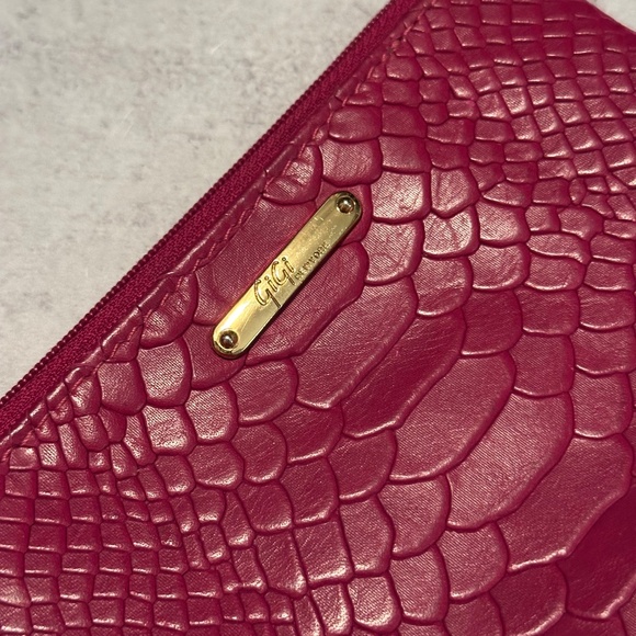 GIGI New York All In One Coin Python Embossed Wallet EUC - Picture 3 of 3